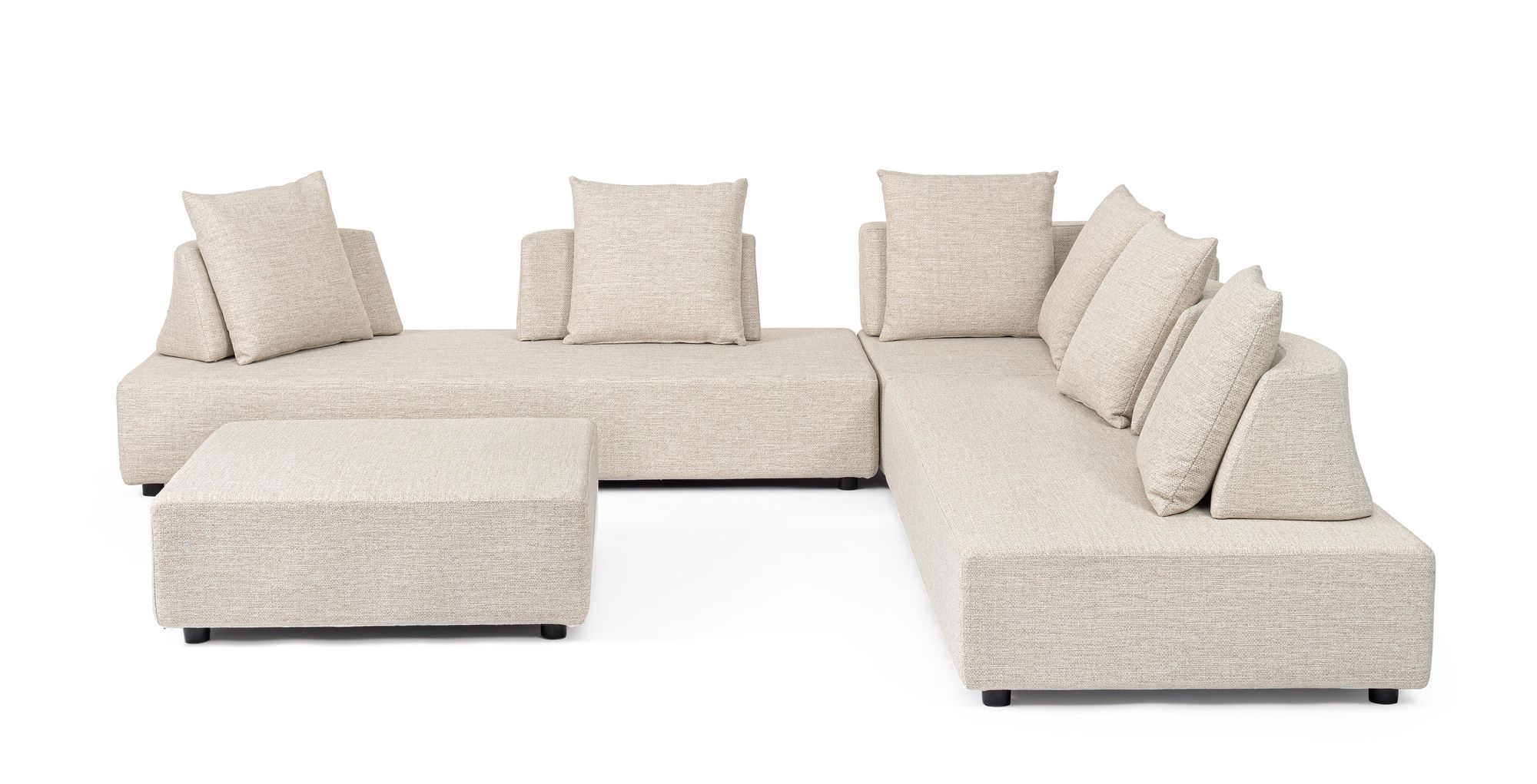 Outdoor Loungesofa Set Piper Glace in modularer Anordnung | Bizzotto bei STUFF Shop kaufen