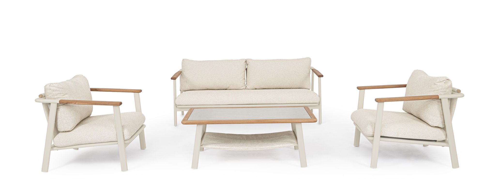 Outdoor Set Sitzgrupp M-K Leonida Morny WG25 | Teakholz