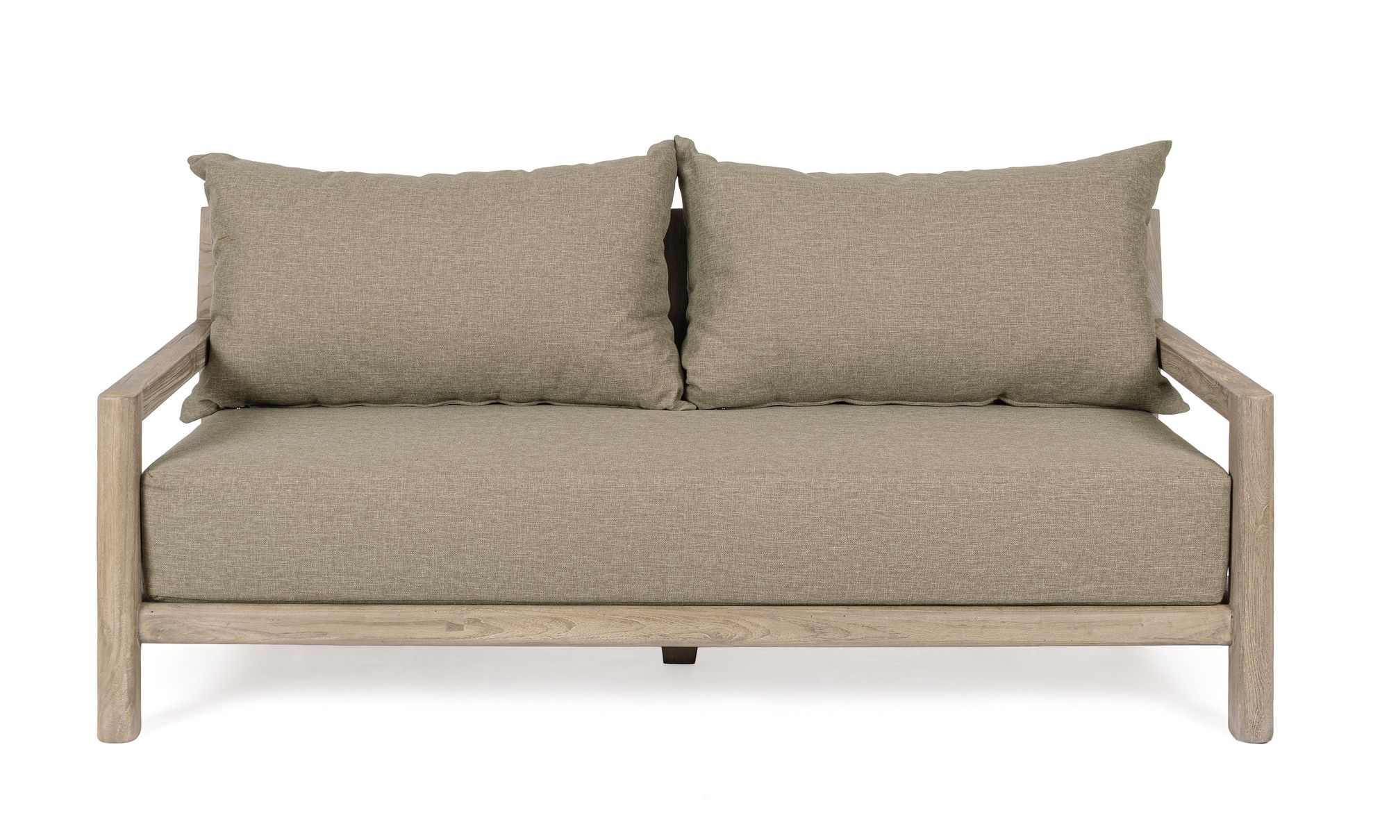 Outdoor Sofa Maynard mit Kissen aus recyceltem Teakholz | Bizzotto bei STUFF Shop kaufen
