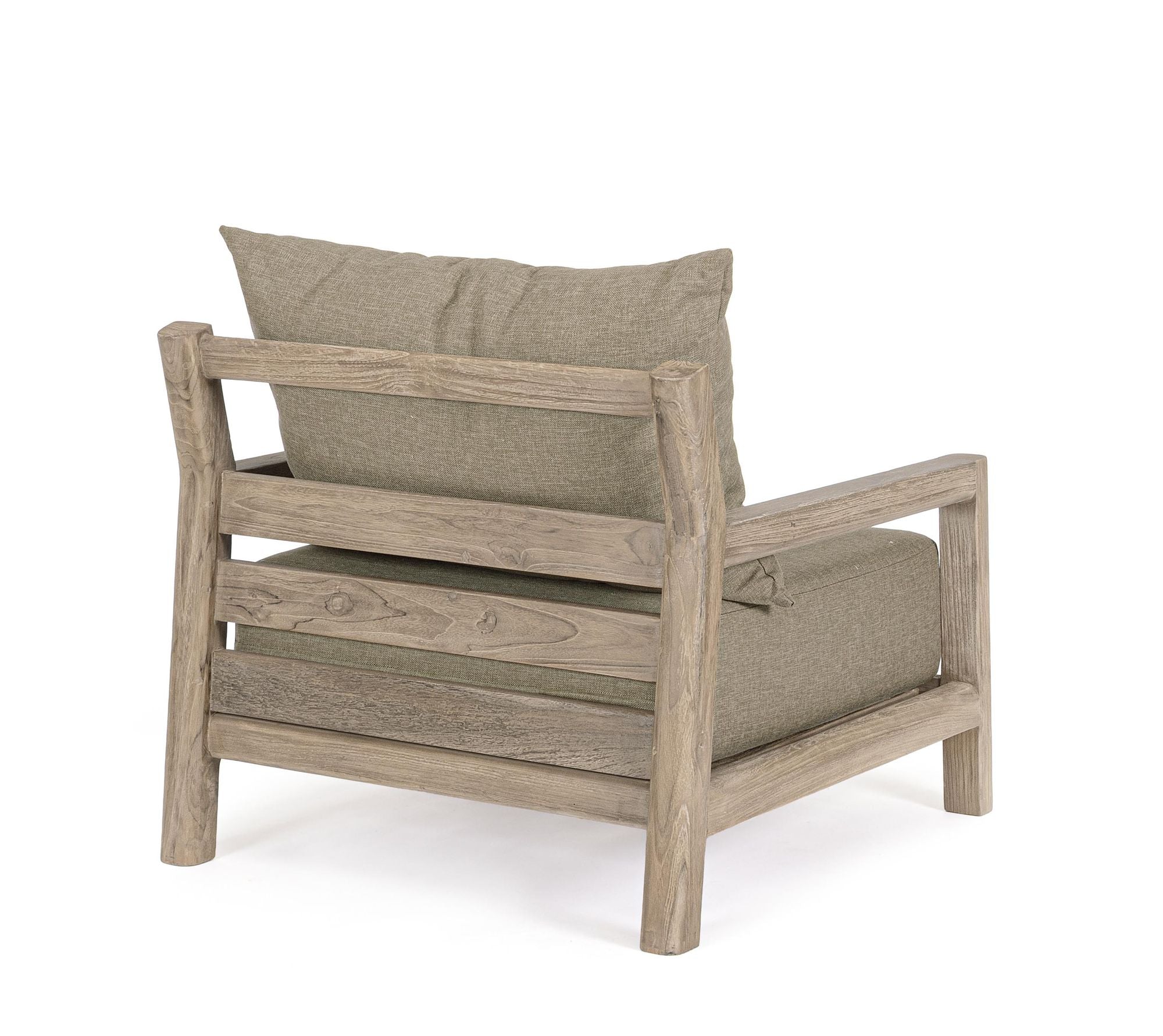 Outdoor Sessel Maynard mit Kissen aus recyceltem Teakholz | Bizzotto bei STUFF Shop kaufen
