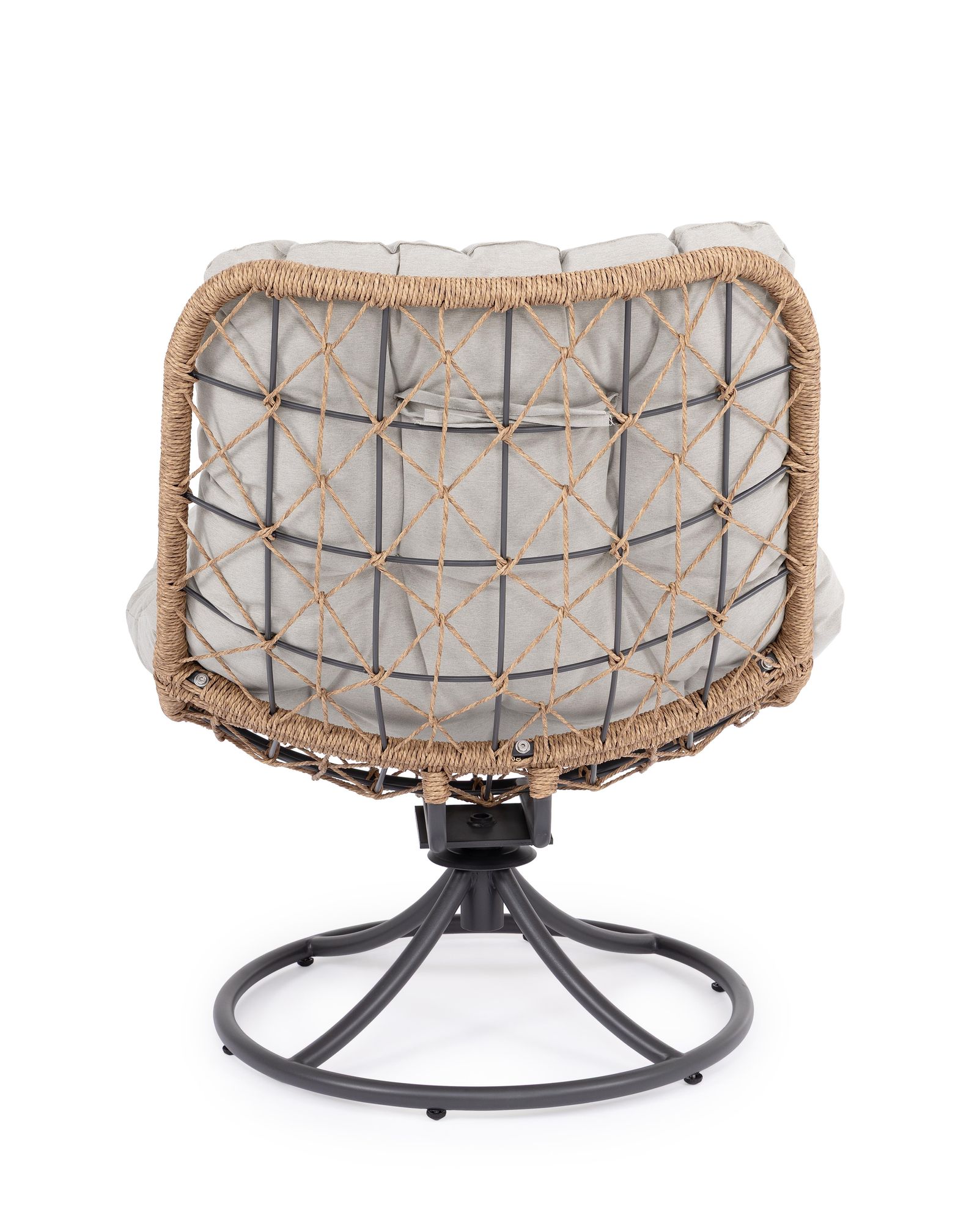 Outdoor Drehsessel Azores Anthrazit mit Kissen | Bizzotto bei STUFF Shop kaufen