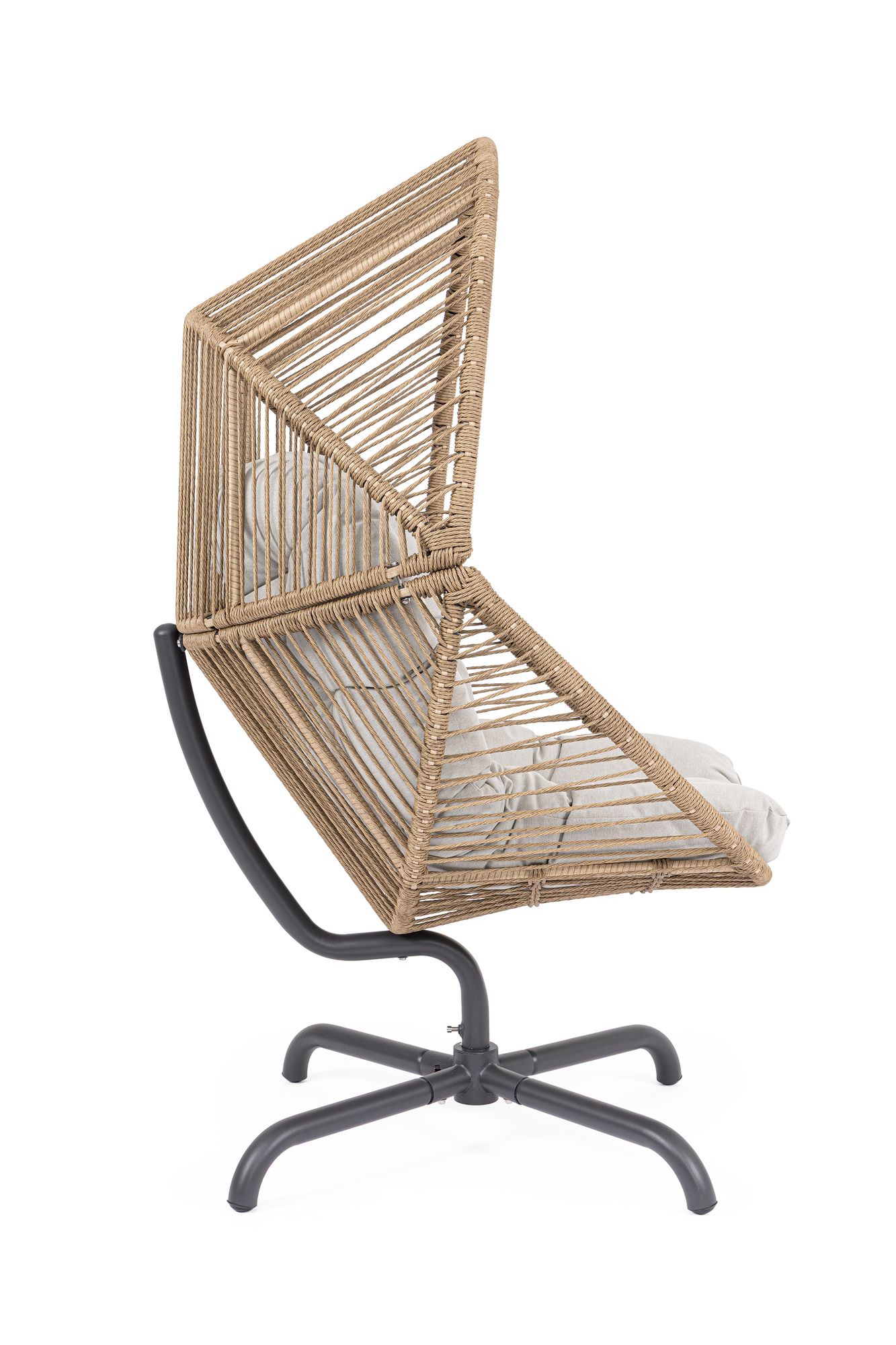 Outdoor Drehsessel Palawan Anthrazit mit Kissen | Bizzotto bei STUFF Shop kaufen