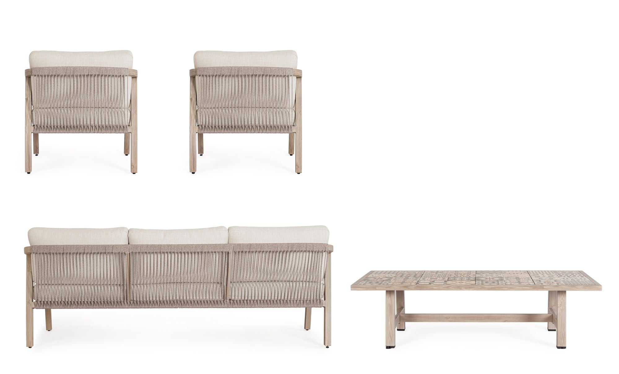 Outdoor Sitzgruppe Kalimera Big mit Sofa, Sesseln und Tisch | Bizzotto bei STUFF Shop kaufen