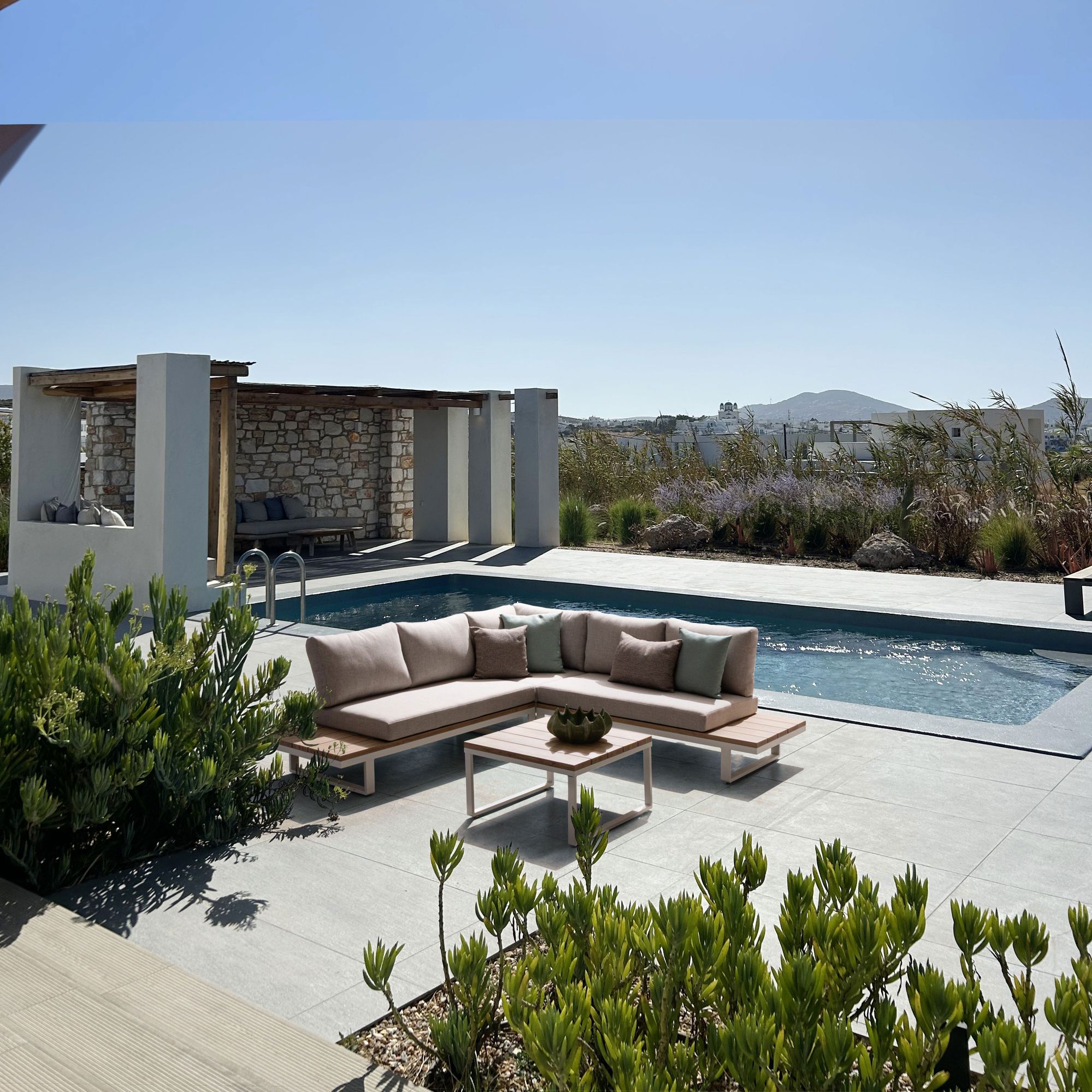 Outdoor Ecklounge Zelmar Vapor mit Aluminiumrahmen und wetterfesten Polstern | Bizzotto bei STUFF Shop kaufen