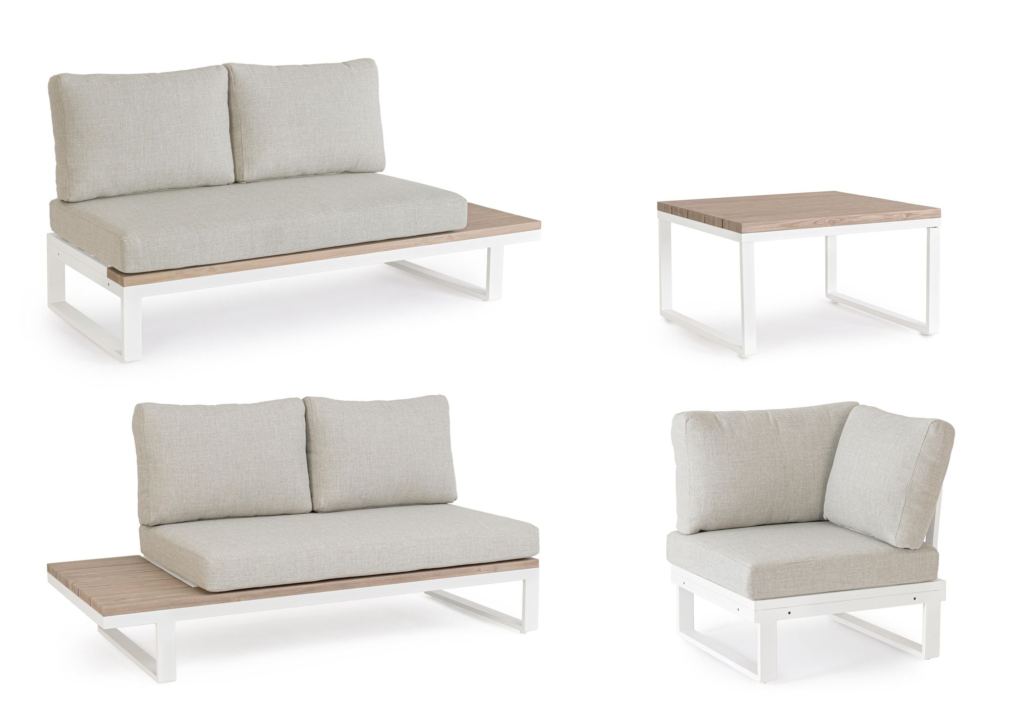 Outdoor Ecklounge Zelmar Vapor mit Aluminiumrahmen und wetterfesten Polstern | Bizzotto bei STUFF Shop kaufen