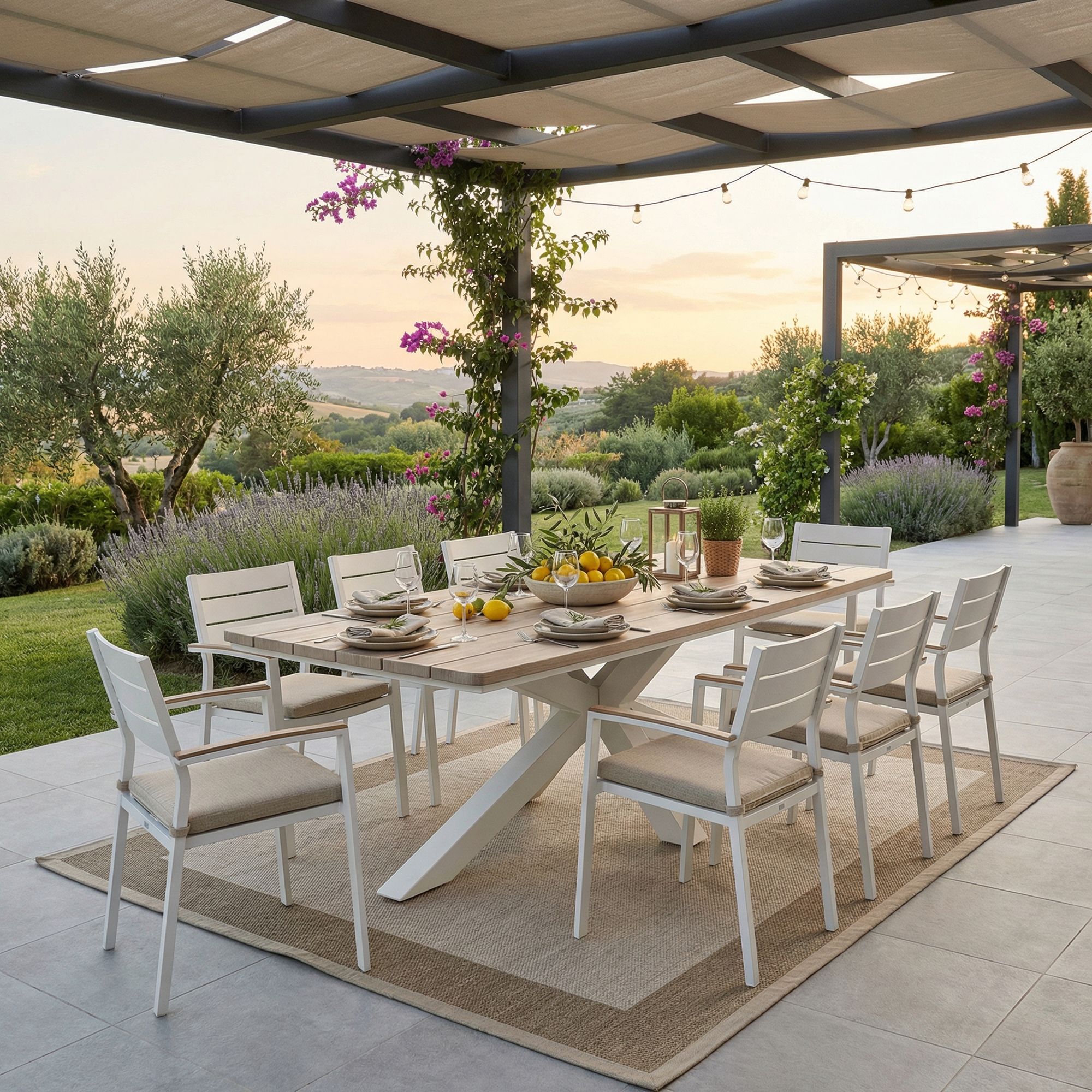 Outdoor-Stuhl Zelmar mit Armlehne und Kissen | Bizzotto bei STUFF Shop kaufen