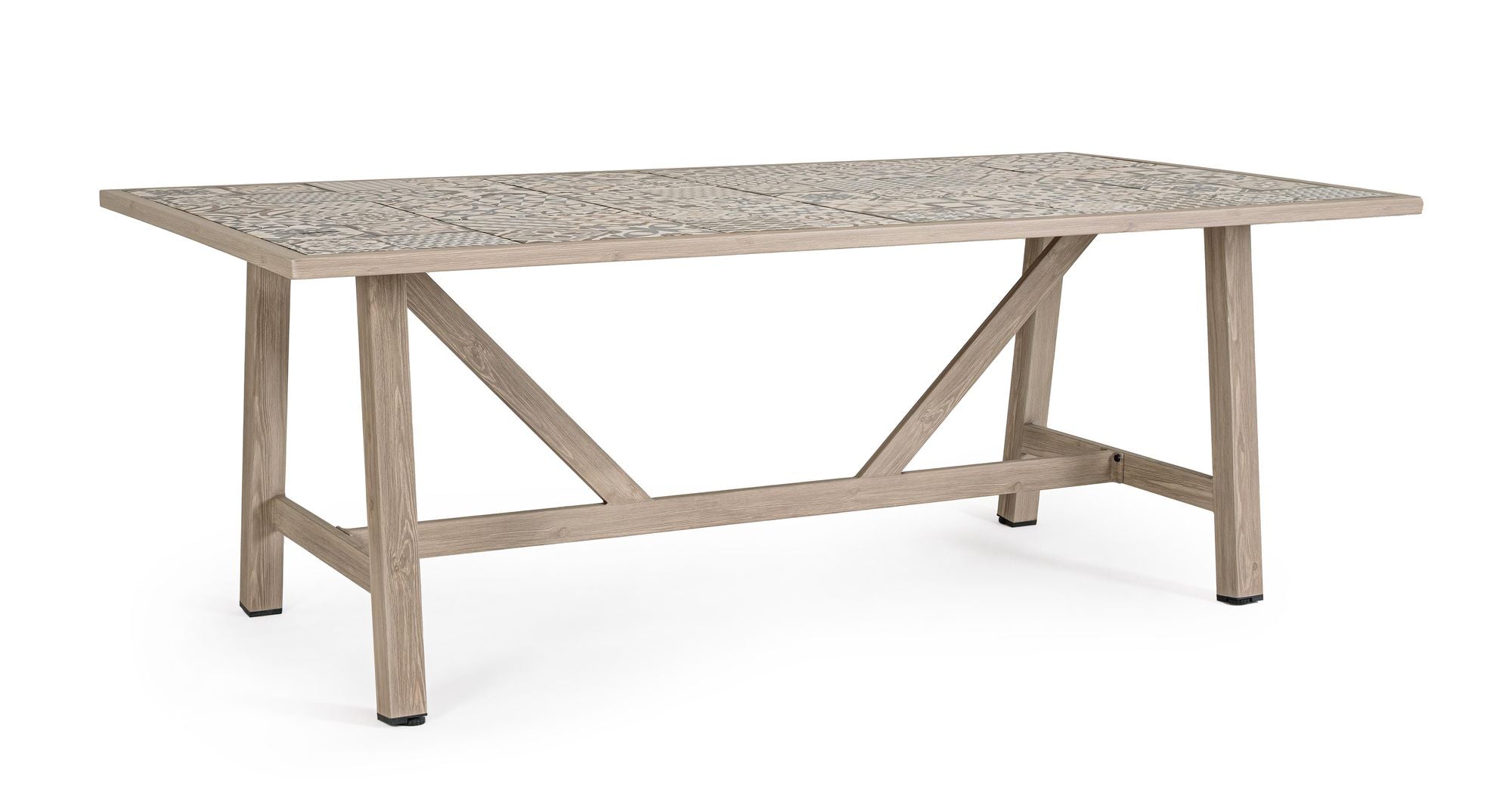 Outdoor-Esstisch Kalimera Timber aus Aluminium | Bizzotto bei STUFF Shop kaufen