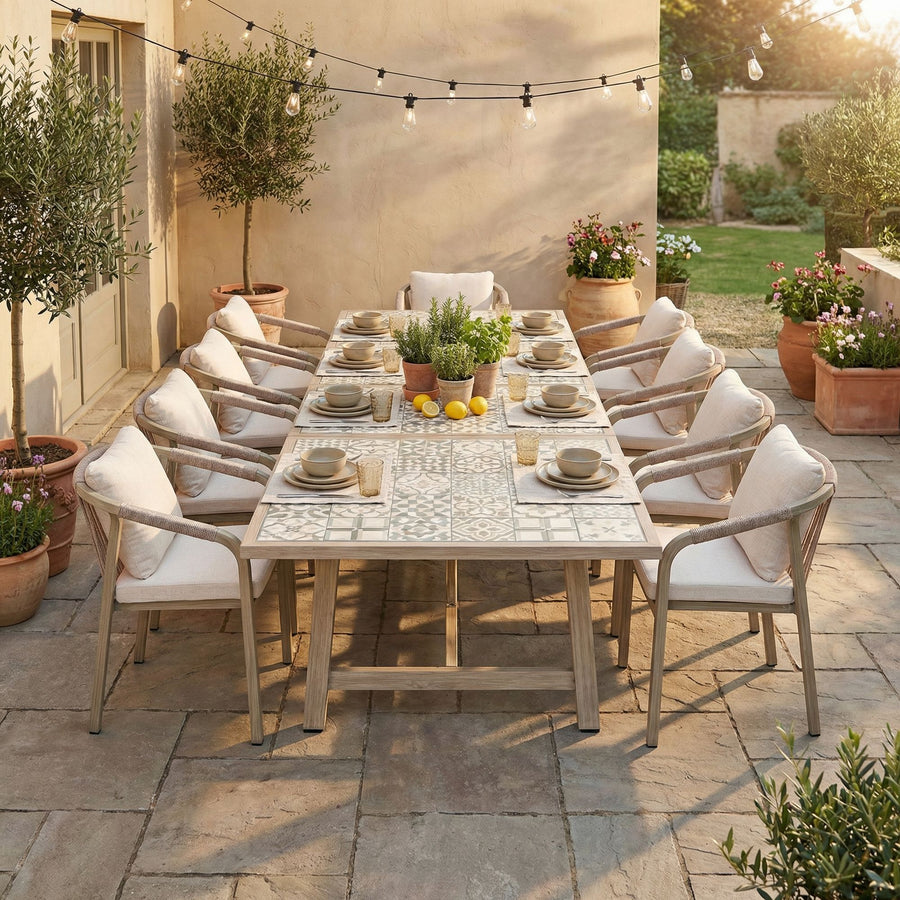 Outdoor-Esstisch Kalimera Timber ausziehbar 212–285 x 106 aus Aluminium | Bizzotto bei STUFF Shop kaufen