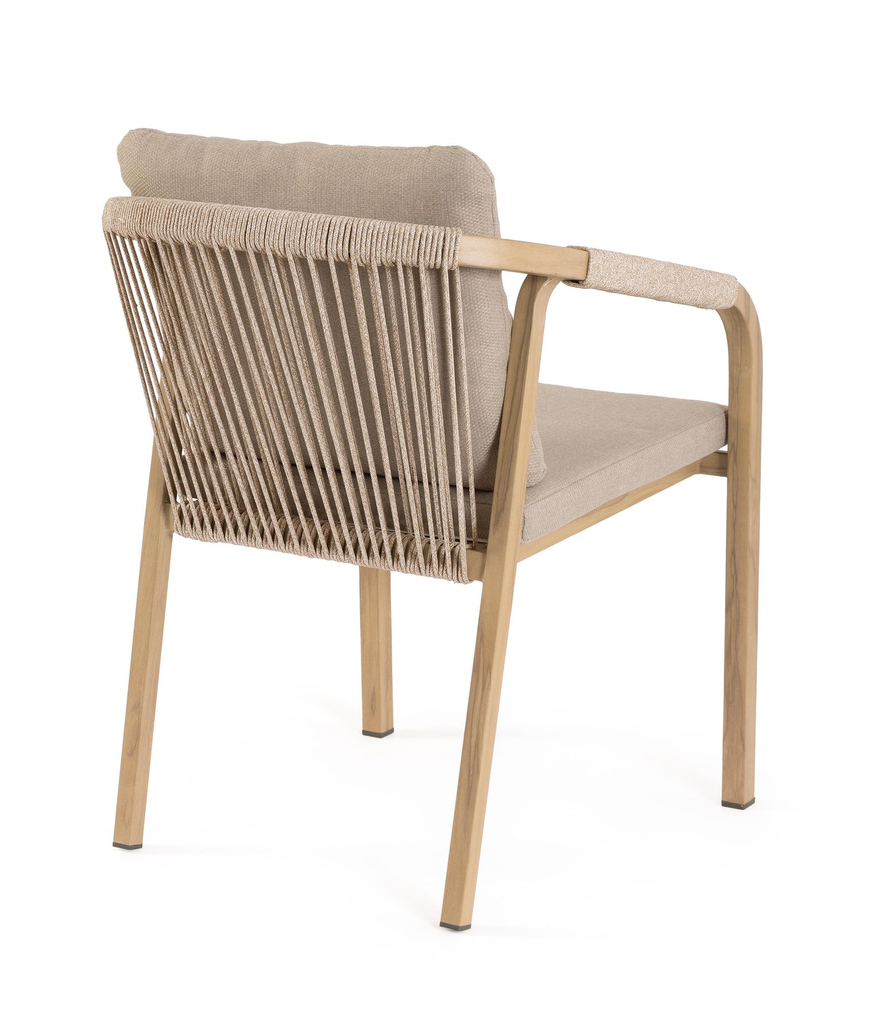 Outdoor-Stuhl Kalimera Desert aus Aluminium mit Armlehne und Kissen | Bizzotto bei STUFF Shop kaufen