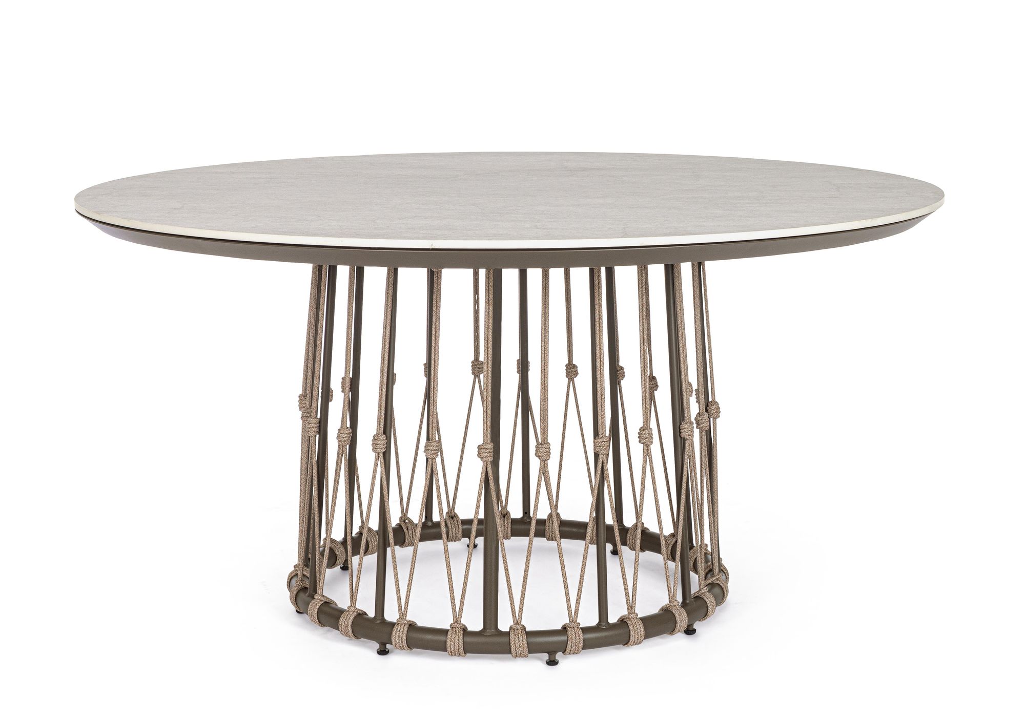 Outdoor Esstisch Lanai Ø150 Camel Sand für Terrasse und Garten | Bizzotto bei STUFF Shop kaufen