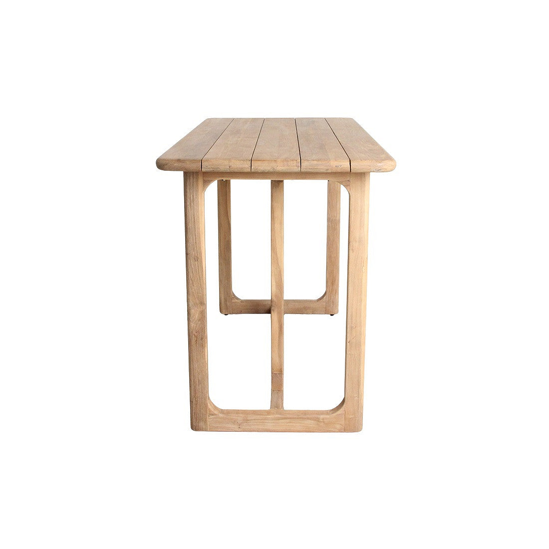 Outdoor Bartisch Teakscape Frame aus massivem Teakholz mit Frame-Untergestell