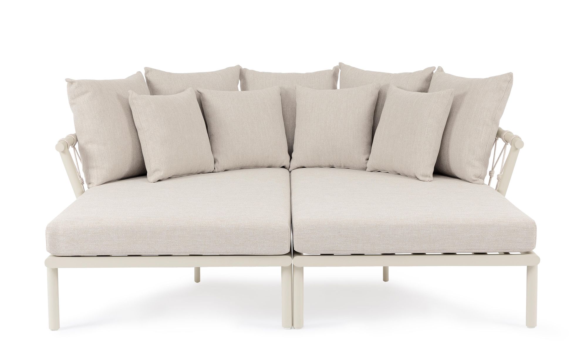 Outdoor Sonnenliege 2-Set Daybed Lanai Camel Sand mit modularer Loungefläche | Bizzotto bei STUFF Shop kaufen