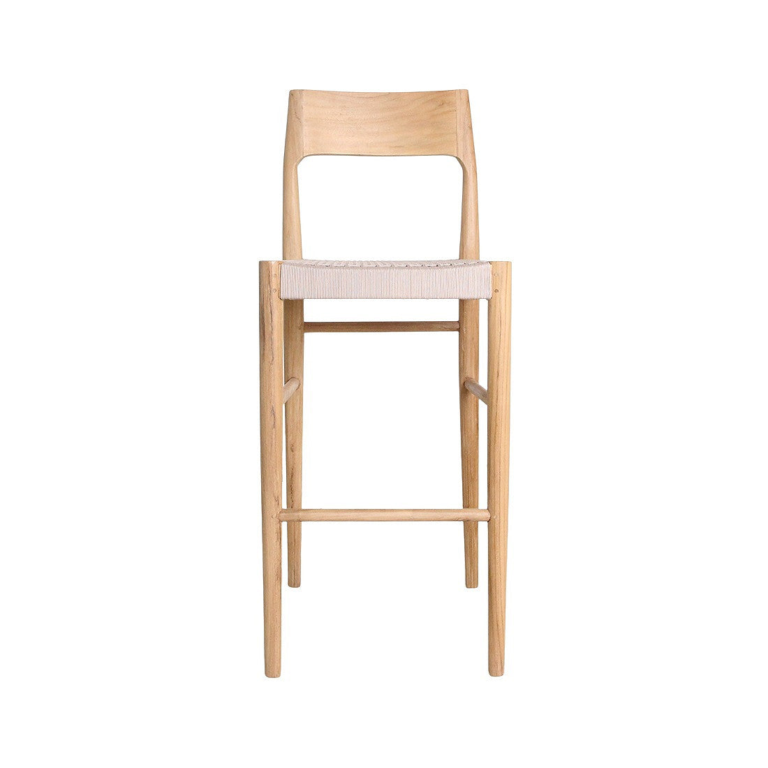 Outdoor Barstuhl Teakscape Solid aus massivem Teakholz für Terrasse, Garten und die Gastronomie