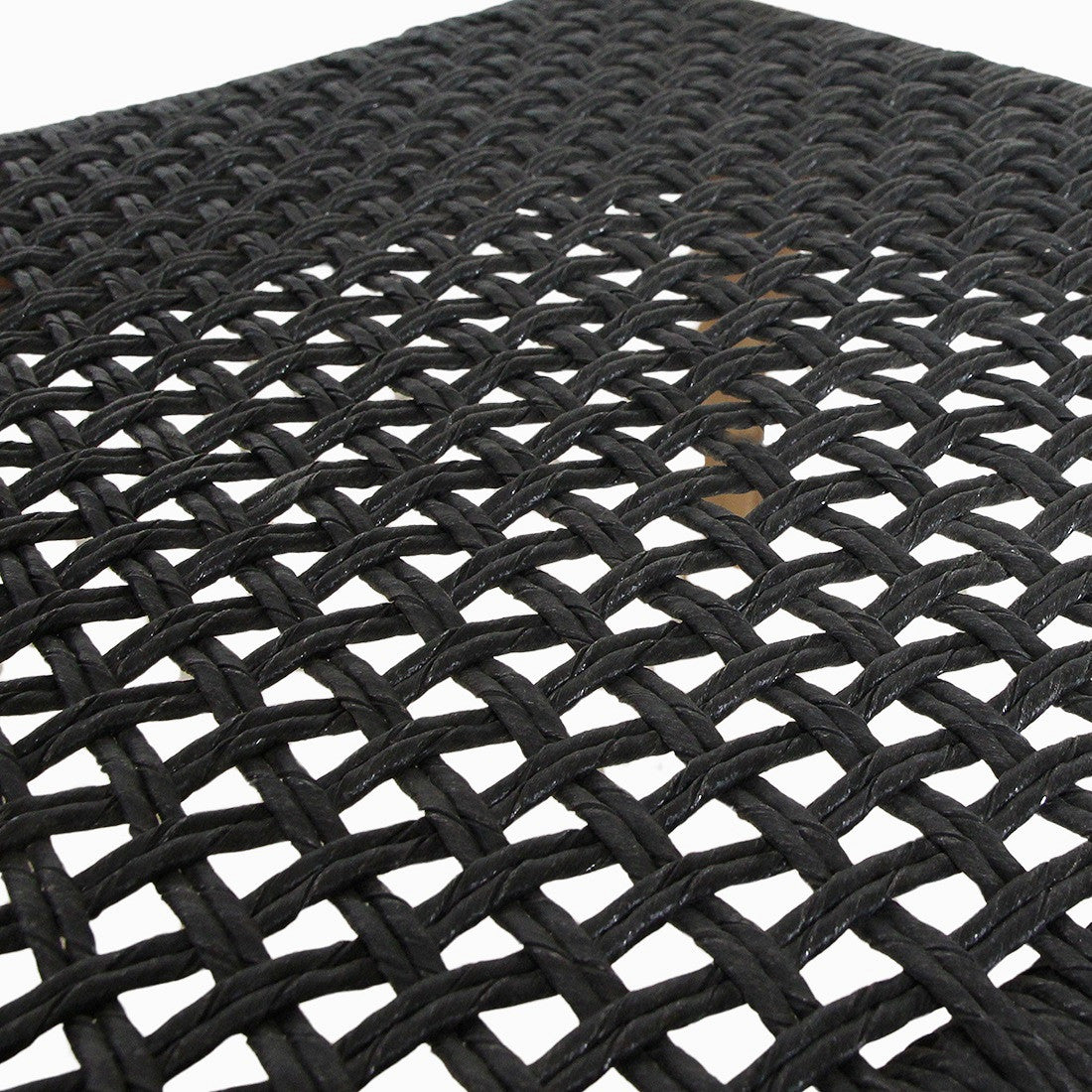 Outdoor Stuhl Teakscape Teak Anthrazit aus massivem Teakholz mit geflochtener Sitzfläche