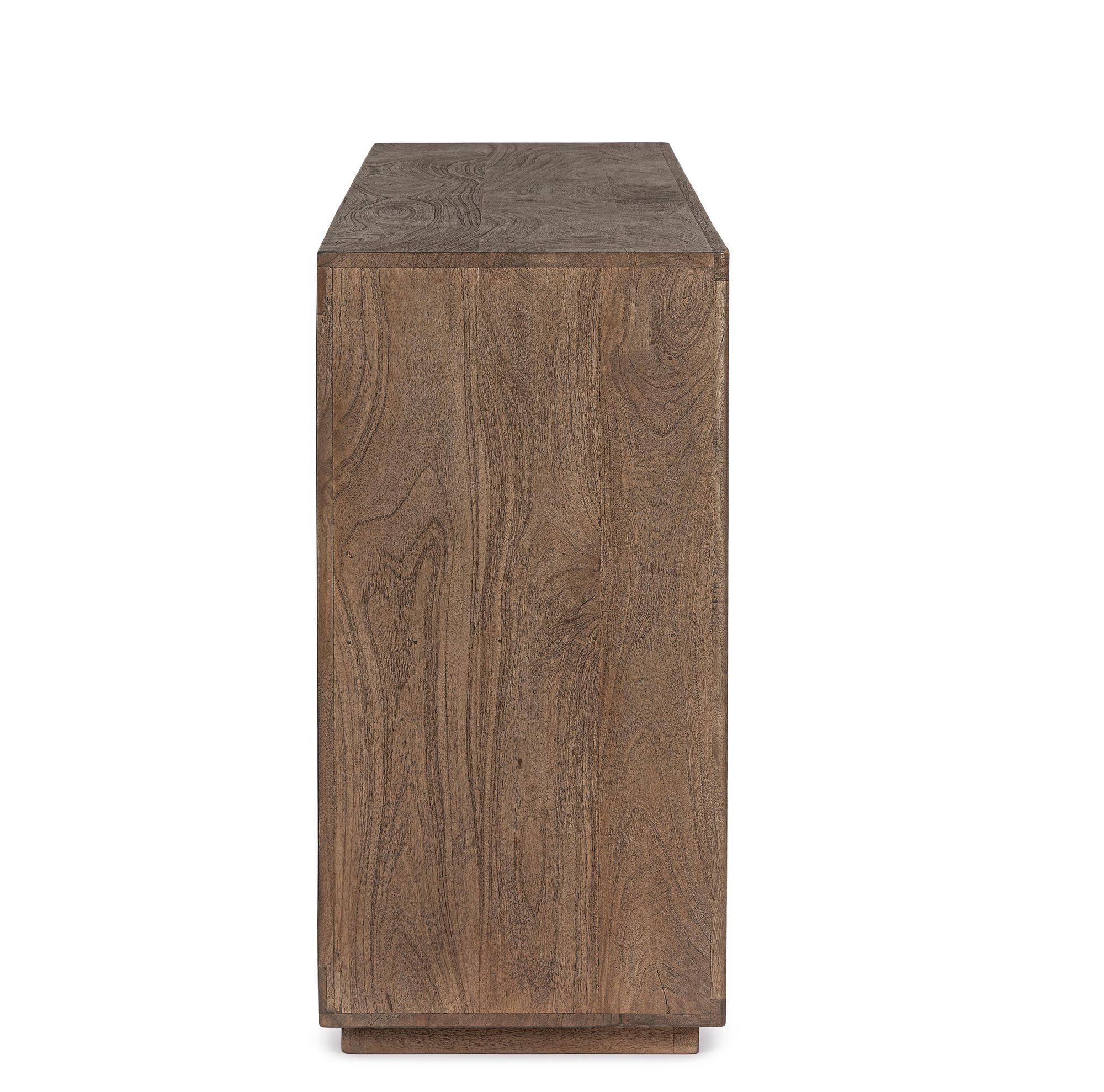 Sideboard Elswick 4 Türen aus massivem Mangoholz mit natürlicher Holzmaserung | Bizzotto bei STUFF Shop