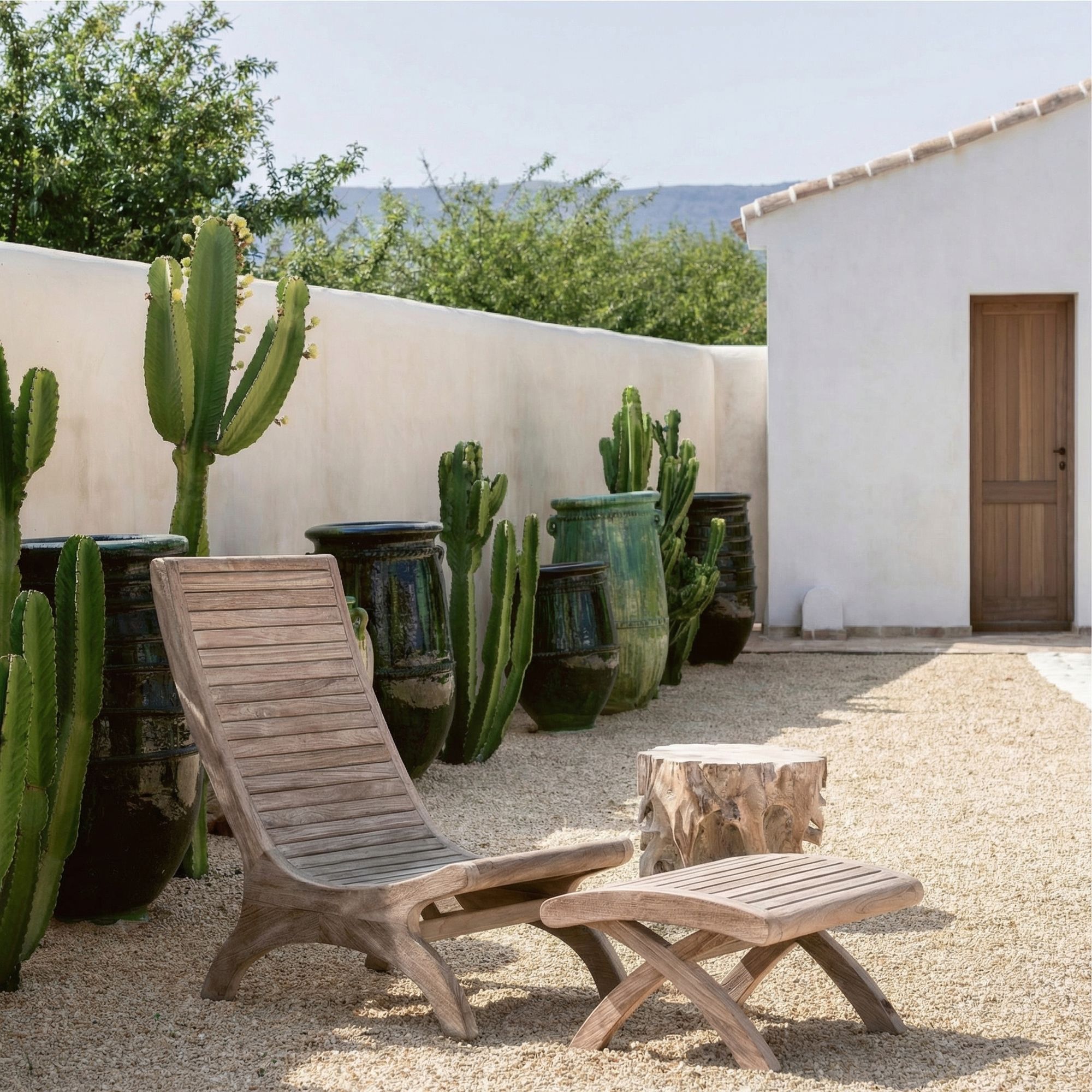 Fußhocker Sachin Teak passend zum Easy Chair Sachin aus der Gommaire Outdoor Kollektion | Gommaire bei STUFF Shop kaufen