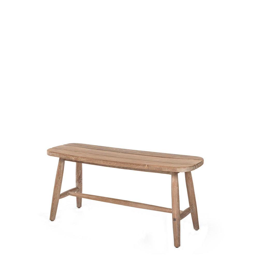 Teakholz Sitzbank Faye für Garten und Terrasse mit optionalem Kissen | Gommaire bei STUFF Shop kaufen