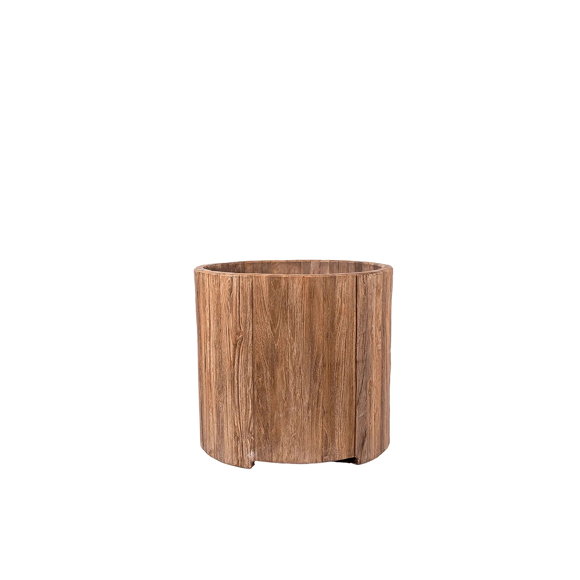 Pflanzkübel Logg Medium aus Altholz für Innenräume | Gommaire bei STUFF Shop kaufen