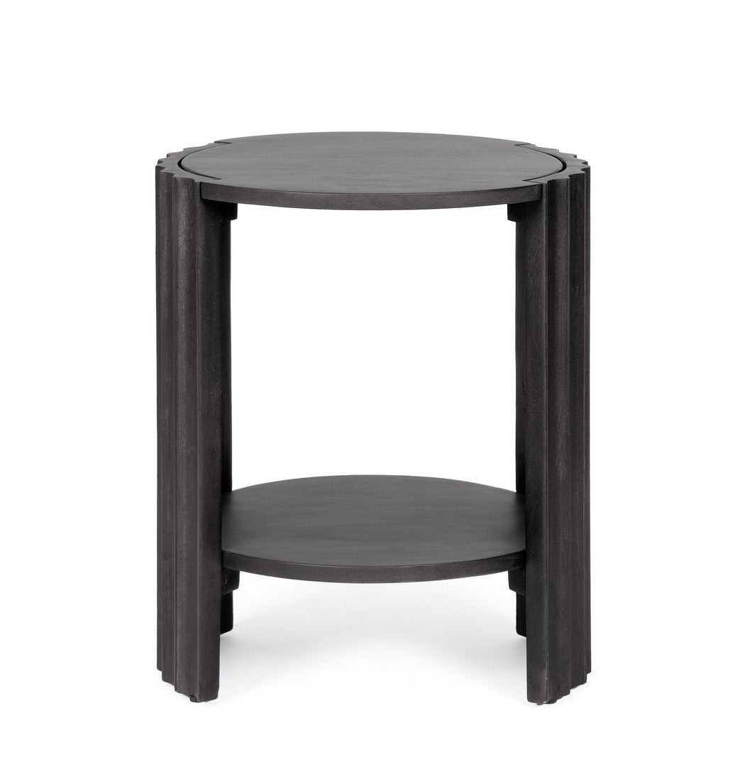 Nachttisch Orissa Schwarz von Bizzotto – Mangoholz, Detail, im STUFF Shop