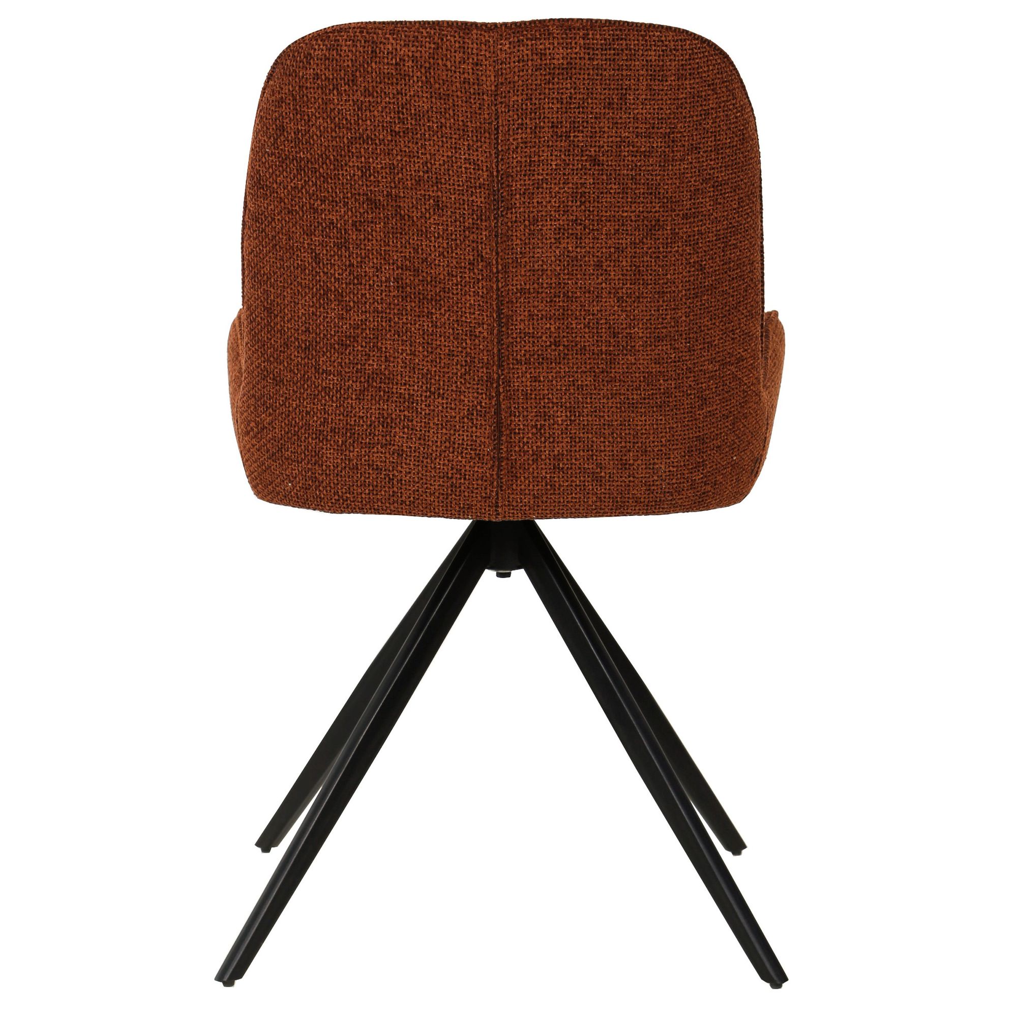 Rückenansicht Polsterstuhl Leander Rust, PTMD Collection