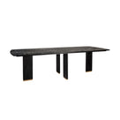Esstisch Liber Black Mangoholz 240 cm | Goldfuß
