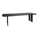 Esstisch Liber Black Mangoholz 280 cm | Goldfuß