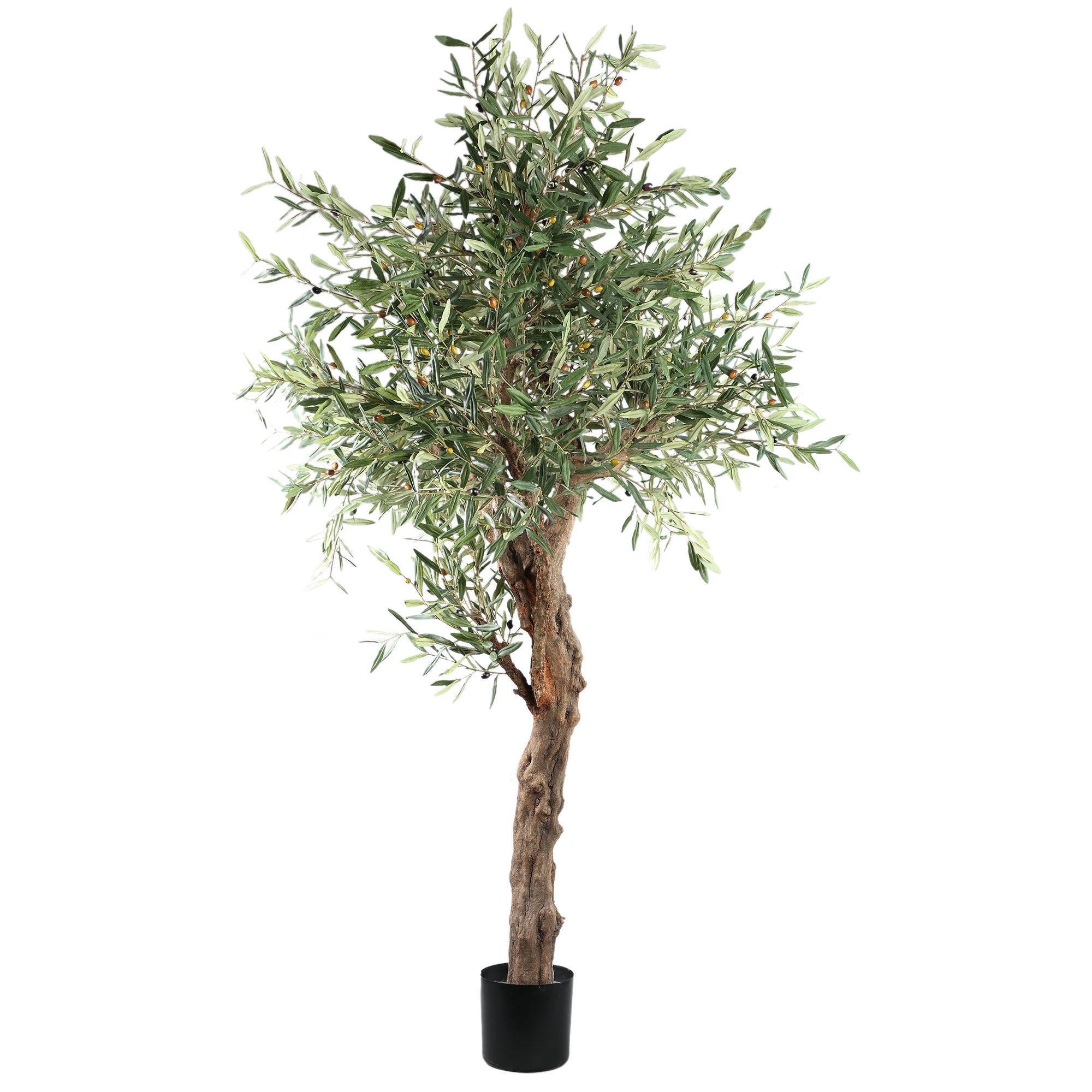 Künstlicher Olivenbaum im Topf, 210 cm hoch mit breiter Krone | PTMD bei STUFF Shop kaufen