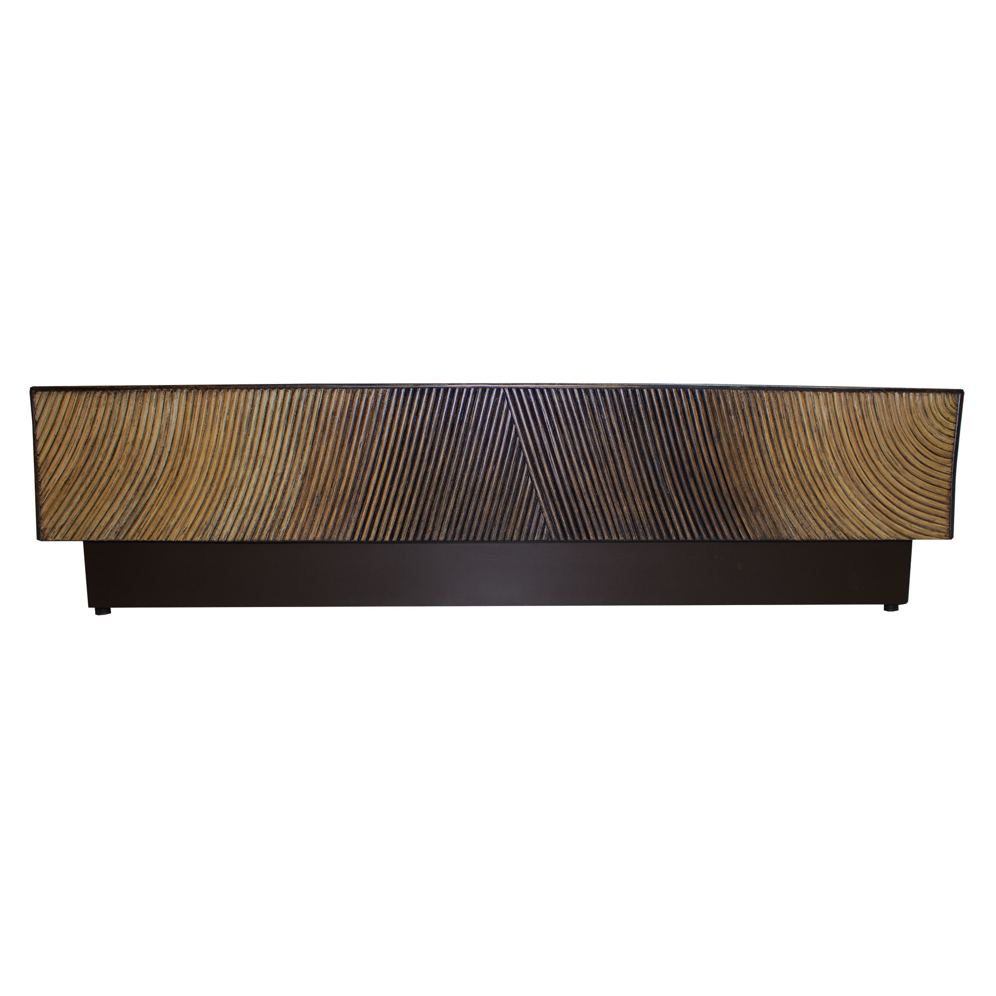 Couchtisch Casablanca Braun | Quadratische Platte mit weich gerundeten Kanten 120 cm