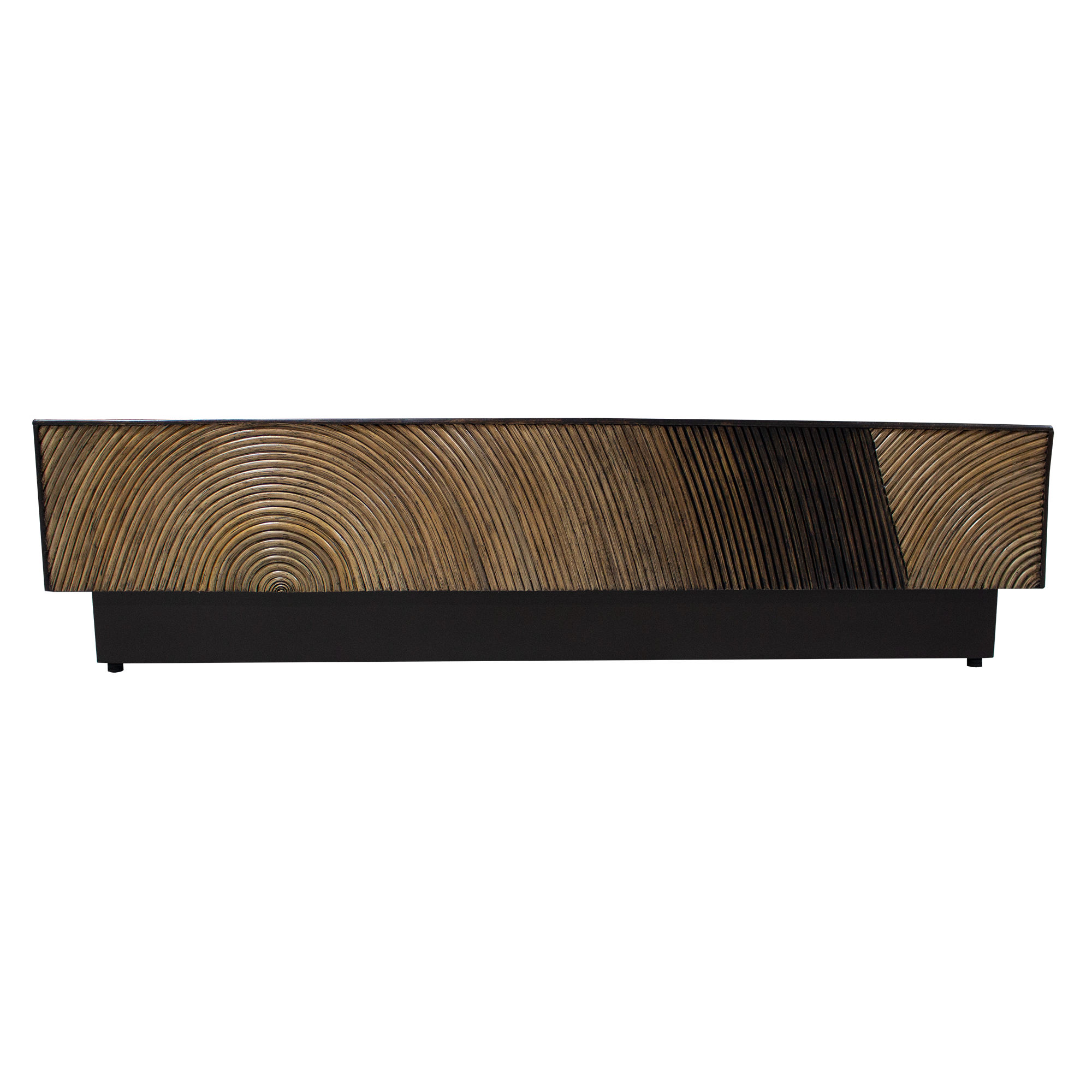 Couchtisch Casablanca Braun | Quadratische Platte mit weich gerundeten Kanten 120 cm