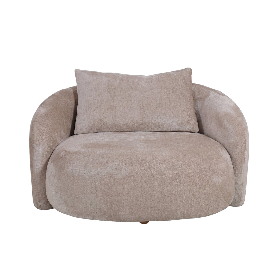Loveseat Lune Cream im Bouclé Aphrodite für zwei Personen | PTMD bei STUFF Shop kaufen