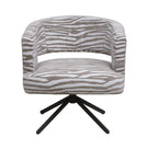 Esszimmerstuhl Baldr Beige | Wavy Lines auf Metallgestell