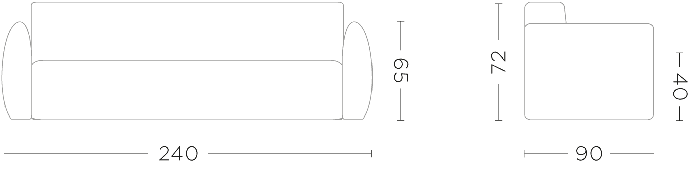 Sofa Ferre 3-Sitzer