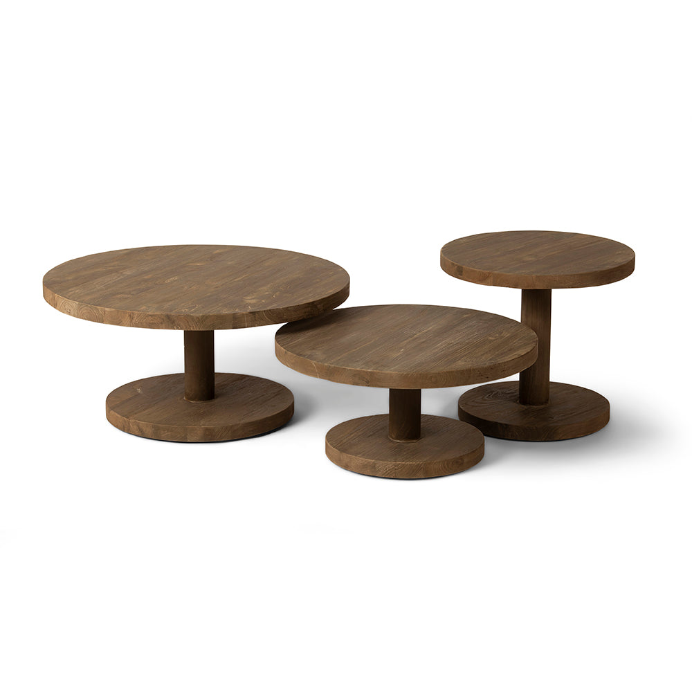 Beistelltisch Phil Teak authentic grey - Gommaire