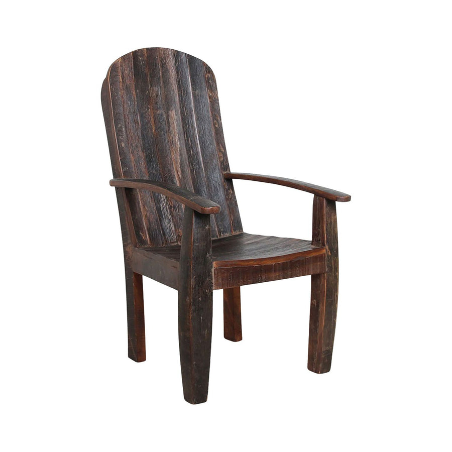 Rustikaler Barrel Heritage Stuhl aus recyceltem Fassholz aus der Cooper's Craft Kollektion, perfekt für ein ländliches Interieur.