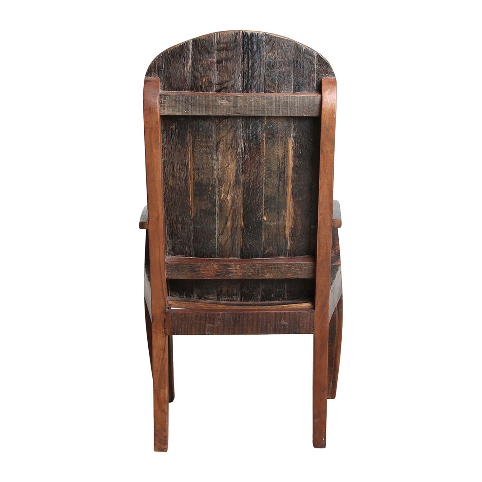 Rustikaler Barrel Heritage Stuhl aus recyceltem Fassholz aus der Cooper's Craft Kollektion, perfekt für ein ländliches Interieur.