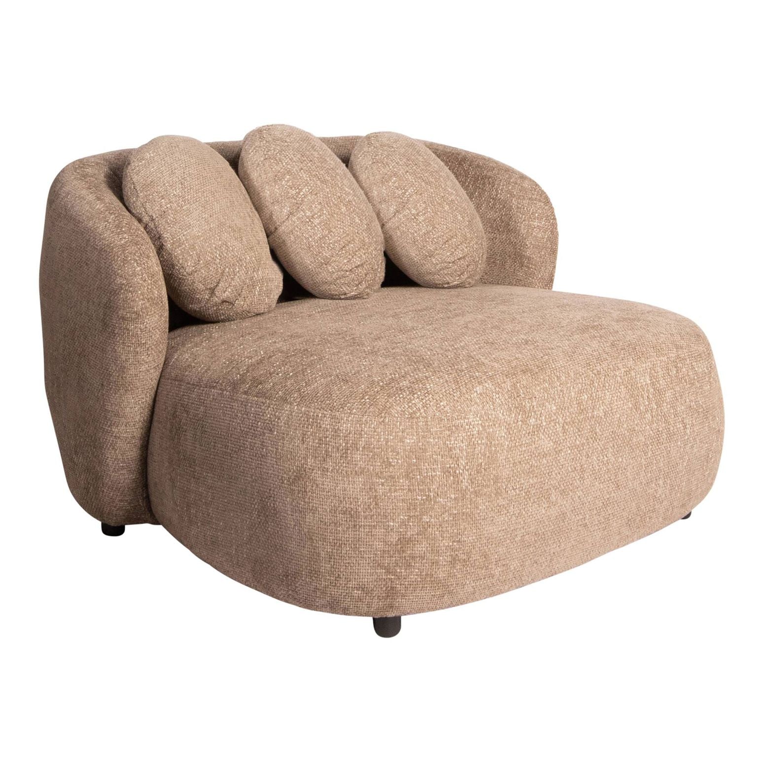 Aphrodite Loveseat von PTMD in Taupe mit Kissen