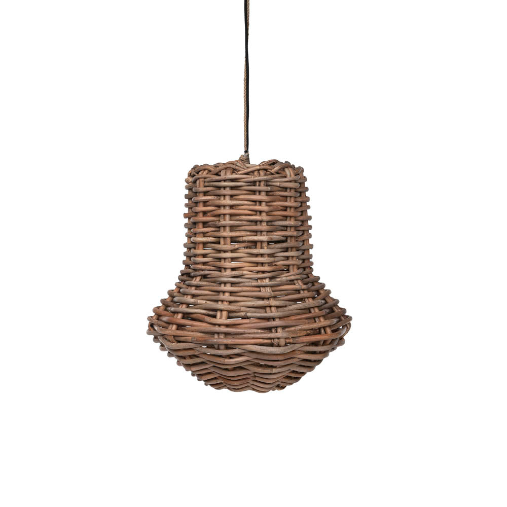 Outdoor-Lampe-Disc-Small-Rattan-Dunkel-Gommaire