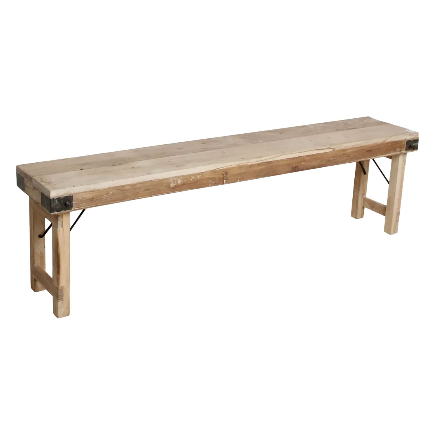 Klappbank aus recyceltem Holz mit FSC-Zertifikat – 160 cm