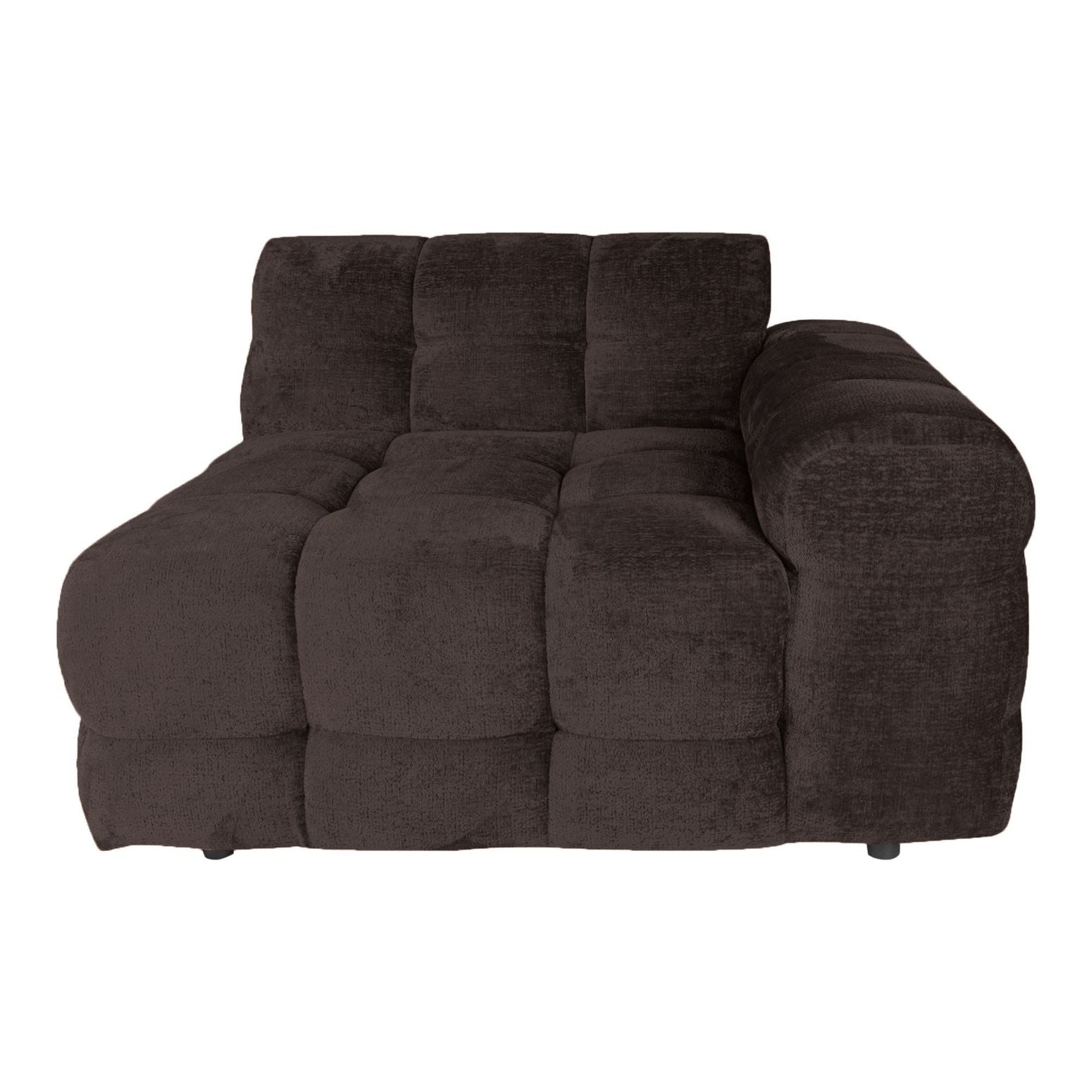 Sofa-Element Jidde Arm rechts von PTMD – Modul für individuelle Wohnlandschaften in Dunkelgrau