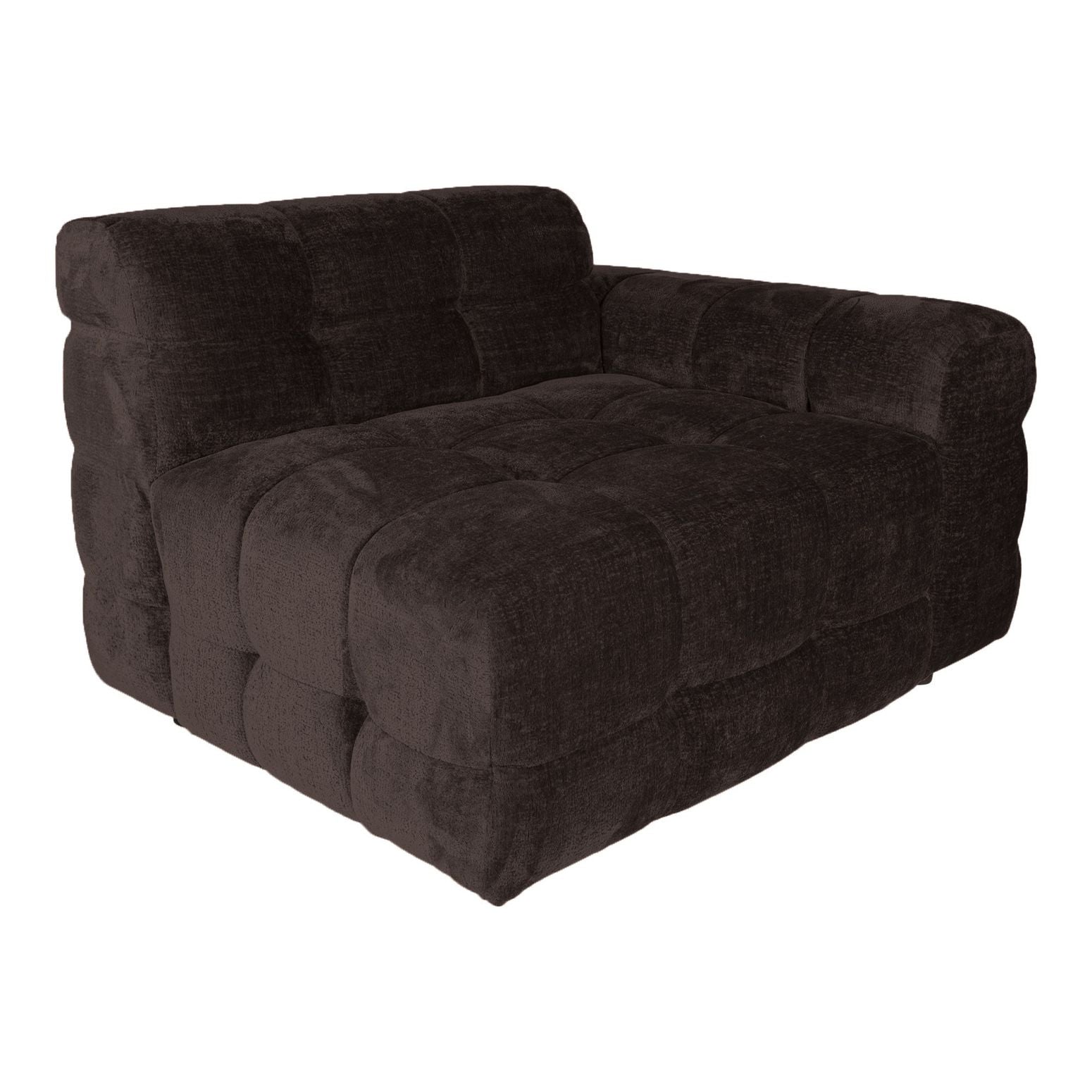 Sofa-Element Jidde Arm rechts von PTMD – Modul für individuelle Wohnlandschaften in Dunkelgrau