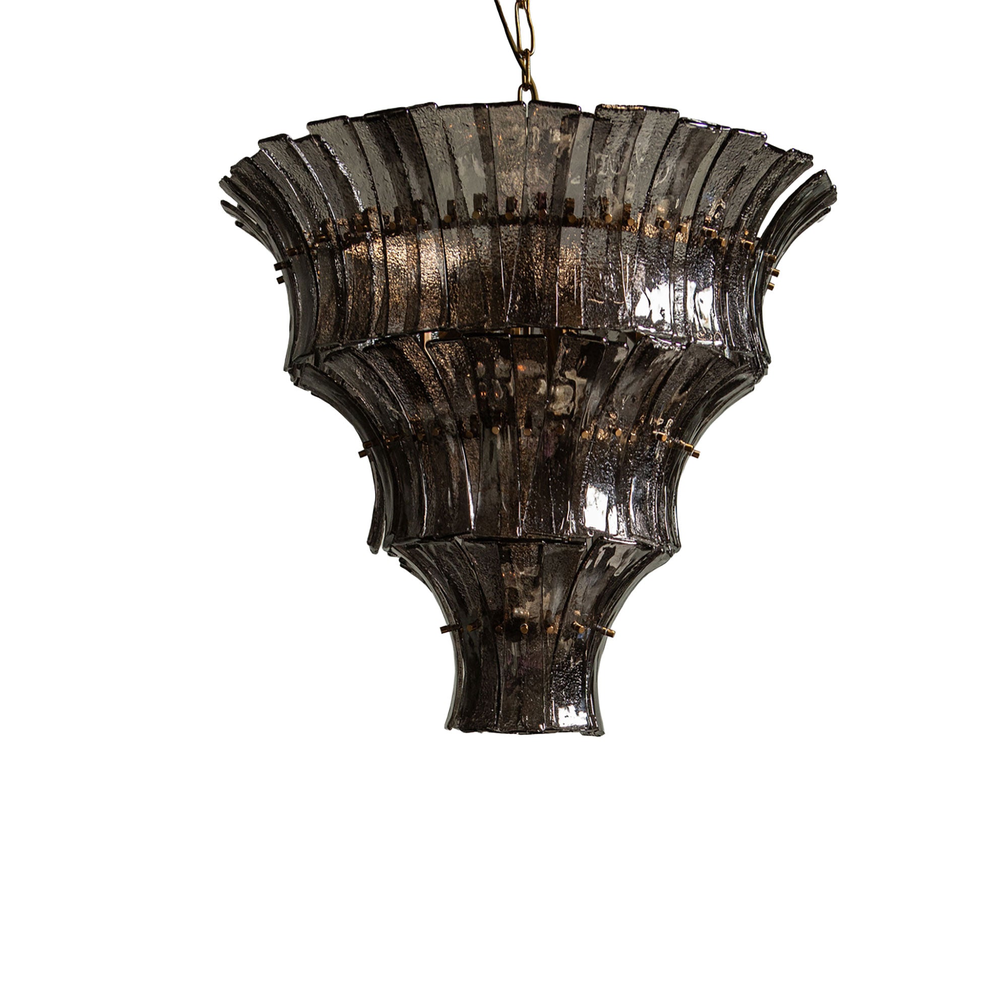 Elegante Lichtwirkung der Dalai Pendelleuchte in Grau und Gunmetal | PTMD bei STUFF Shop kaufen