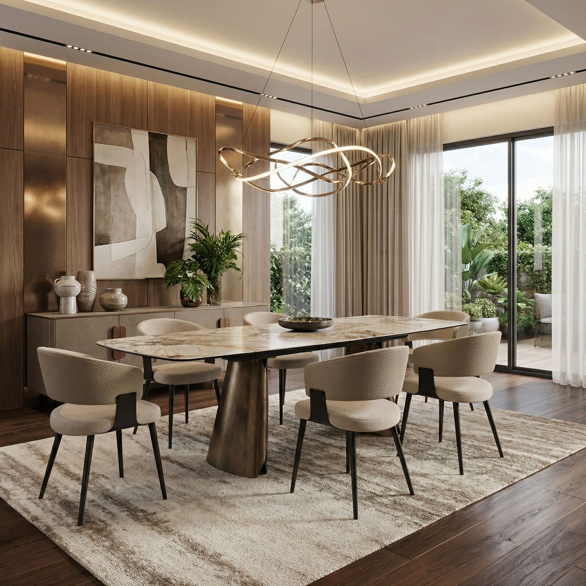 Armlehnenstuhl Romy Natur mit Stoffbezug und Stahlgestell | Bizzotto bei STUFF Shop kaufen