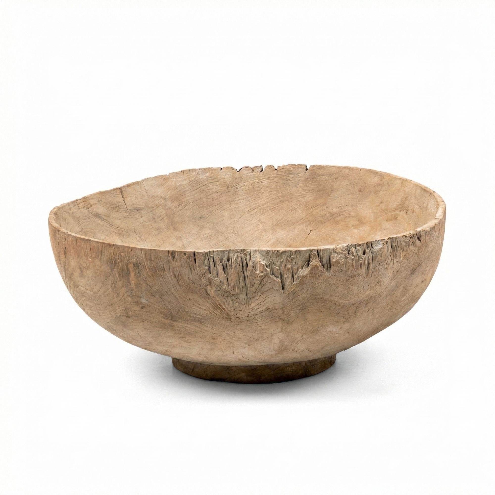 Große Teak Schale Jambo massiv Natur Grey | Gommaire bei STUFF Shop kaufen