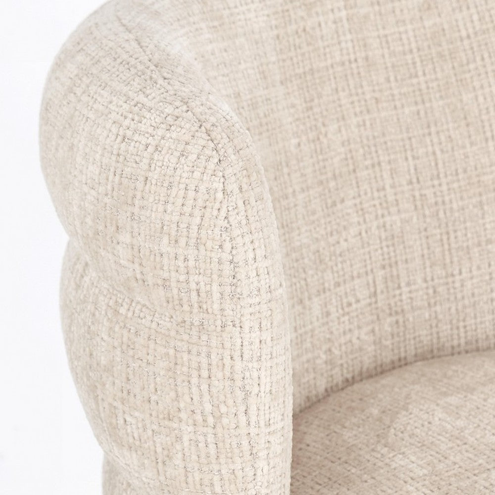 Armlehnenstuhl Ilma Glänzend/Bronze von Bizzotto, Nahaufnahme von Material und Verarbeitung