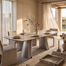 Ausziehtisch Cile Onyx | Keramik hell, 180–260 × 100 cm