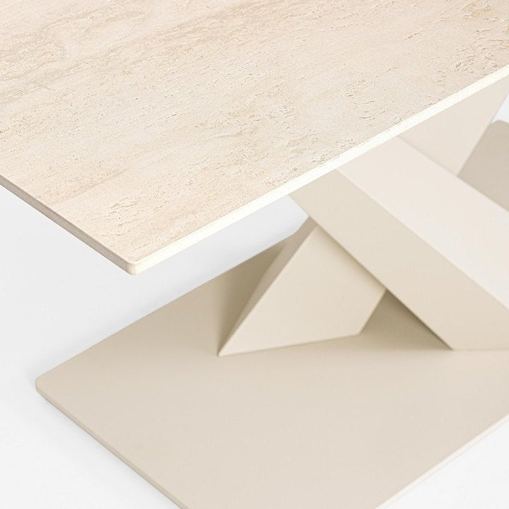 Ausziehtisch Johannes Ivory von Bizzotto, Nahaufnahme von Material und Verarbeitung