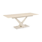 Ausziehtisch Johannes Ivory | Keramikplatte Travertinoptik, 160–200 × 90 cm