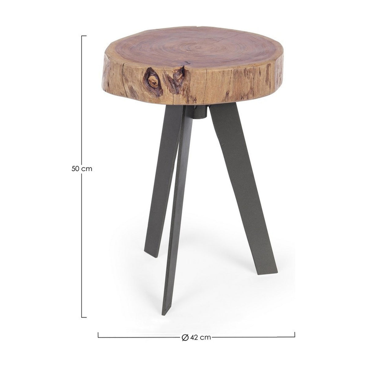 Maßzeichnung Beistelltisch Aron Ø 32 cm von Bizzotto