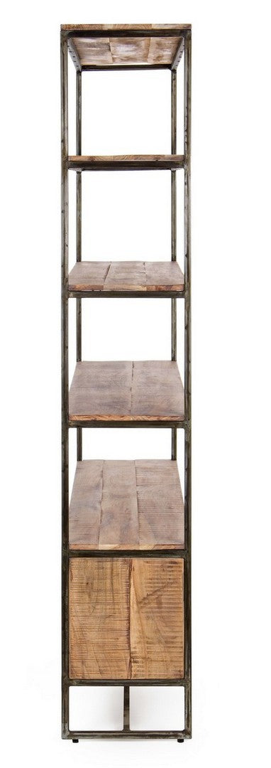 Bücherregal Elmer 145 cm von Bizzotto, freigestellt aus einem weiteren Blickwinkel