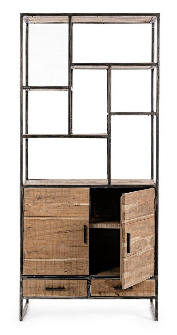 Bücherregal Elmer 90 cm von Bizzotto, freigestellt aus einem weiteren Blickwinkel